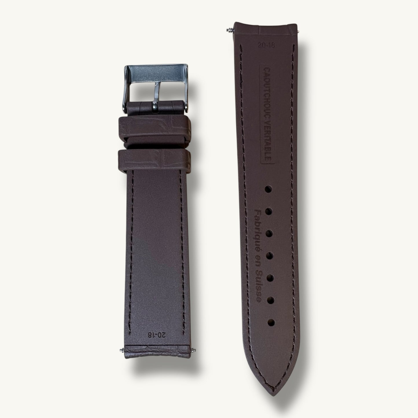 The Helvetia Gator — Caoutchouc Embossed Strap